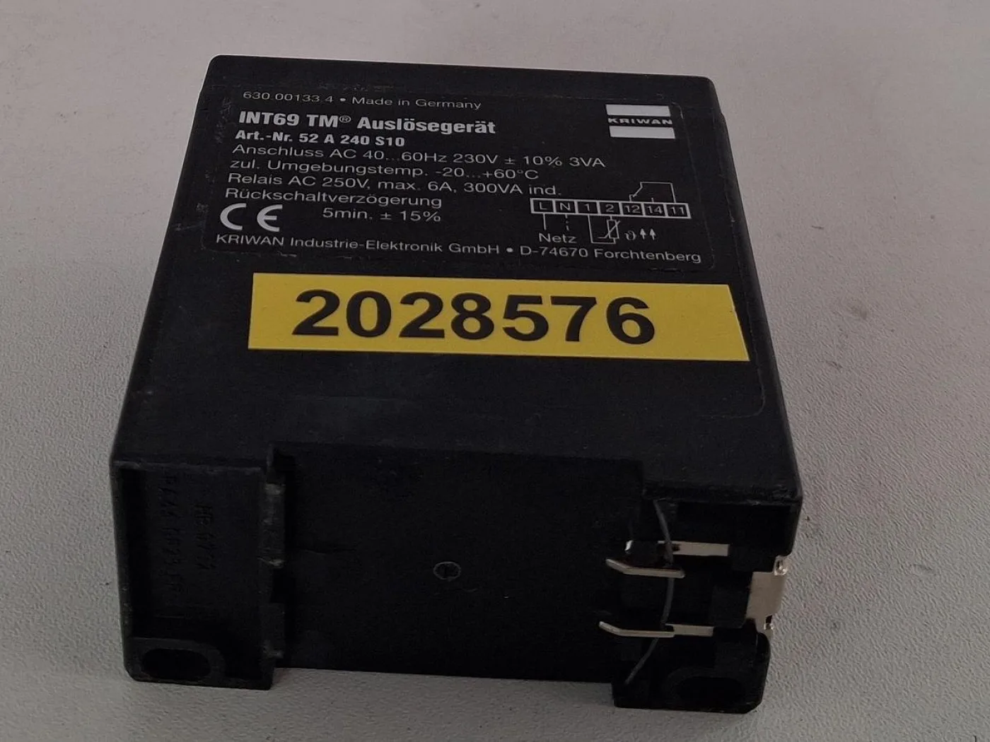 KRIWAN INT69 TM Auslösegerät Art.-Nr. 52 A40 310 - 1