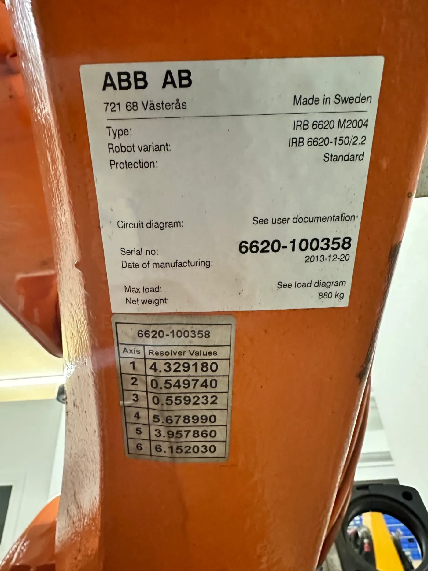 ABB IRB6620-150/2.2 M2004 IRC5 - 6