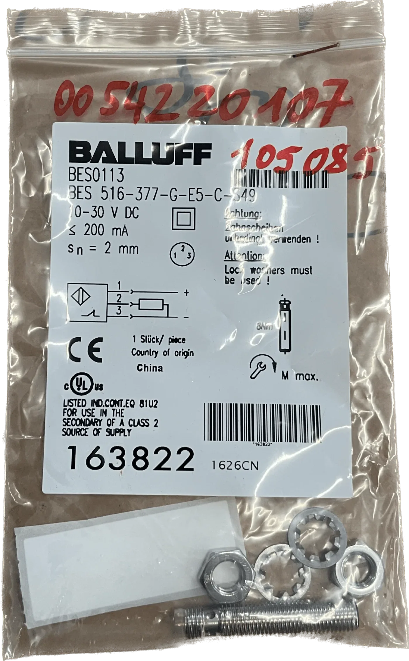 BALLUFF Induktive Standardsensoren mit Vorzugstypen BES 516-377-G-E5-C-S49 - 1