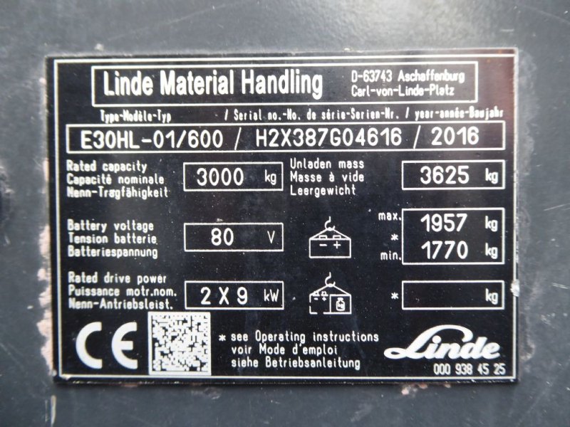 Linde E30HL-01/600