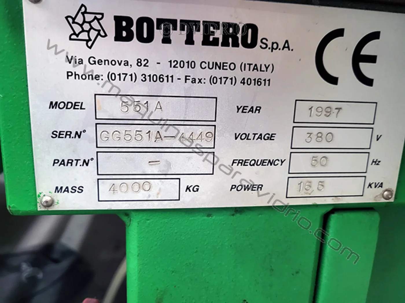 MESA DE CORTE PARA VIDRIO LAMINADO BOTTERO - 3