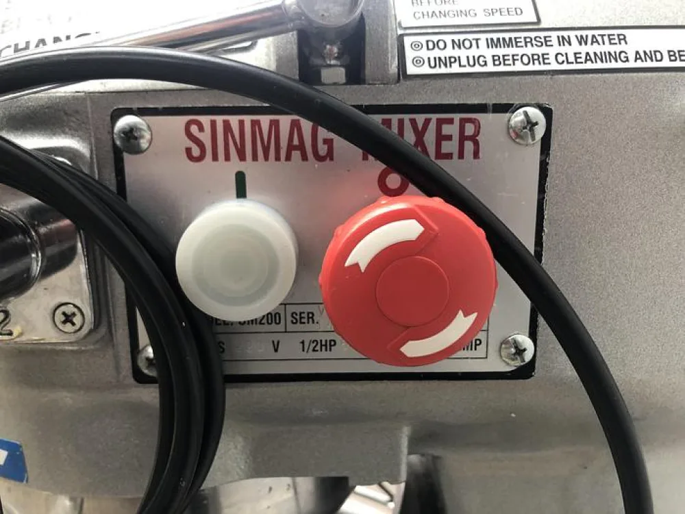 SINMAG SM200, 20lt Bench Top Planetary Mixer, suppled with stainless bowl and choice of tool
