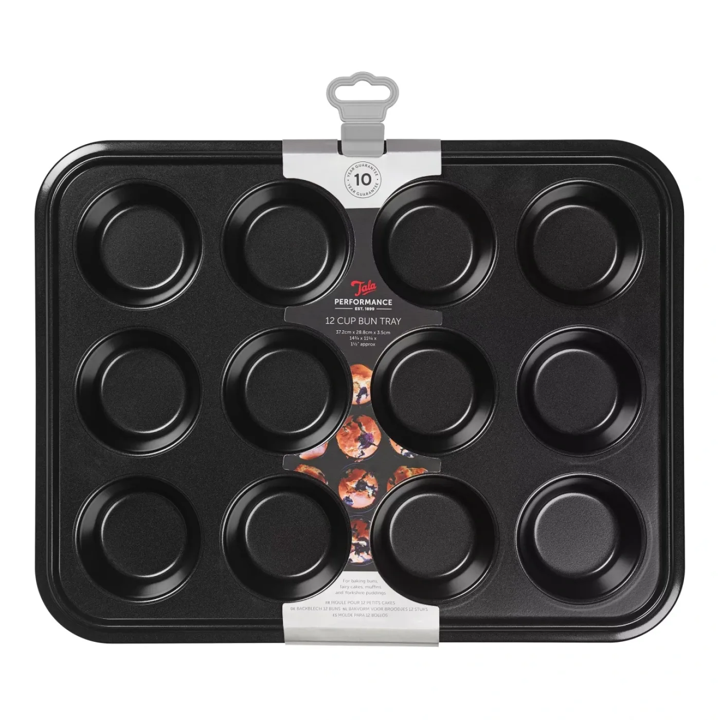 Tala Performance Eclipse Non-Stick 12 Cup Bun tin - islandcatering - 1