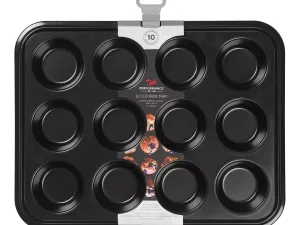 Tala Performance Eclipse Non-Stick 12 Cup Bun tin - islandcatering