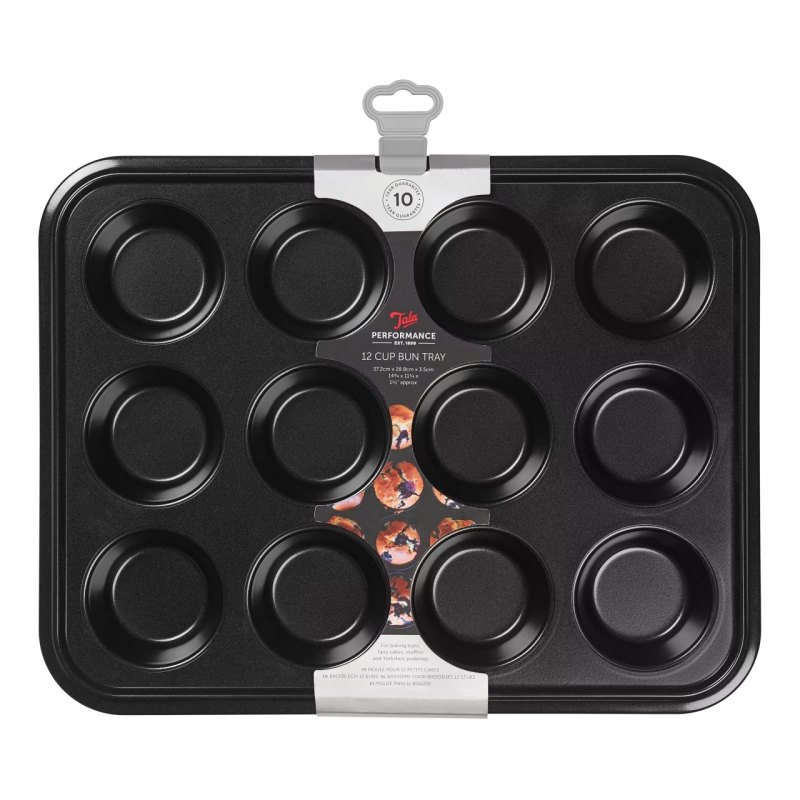 Tala Performance Eclipse Non-Stick 12 Cup Bun tin - islandcatering