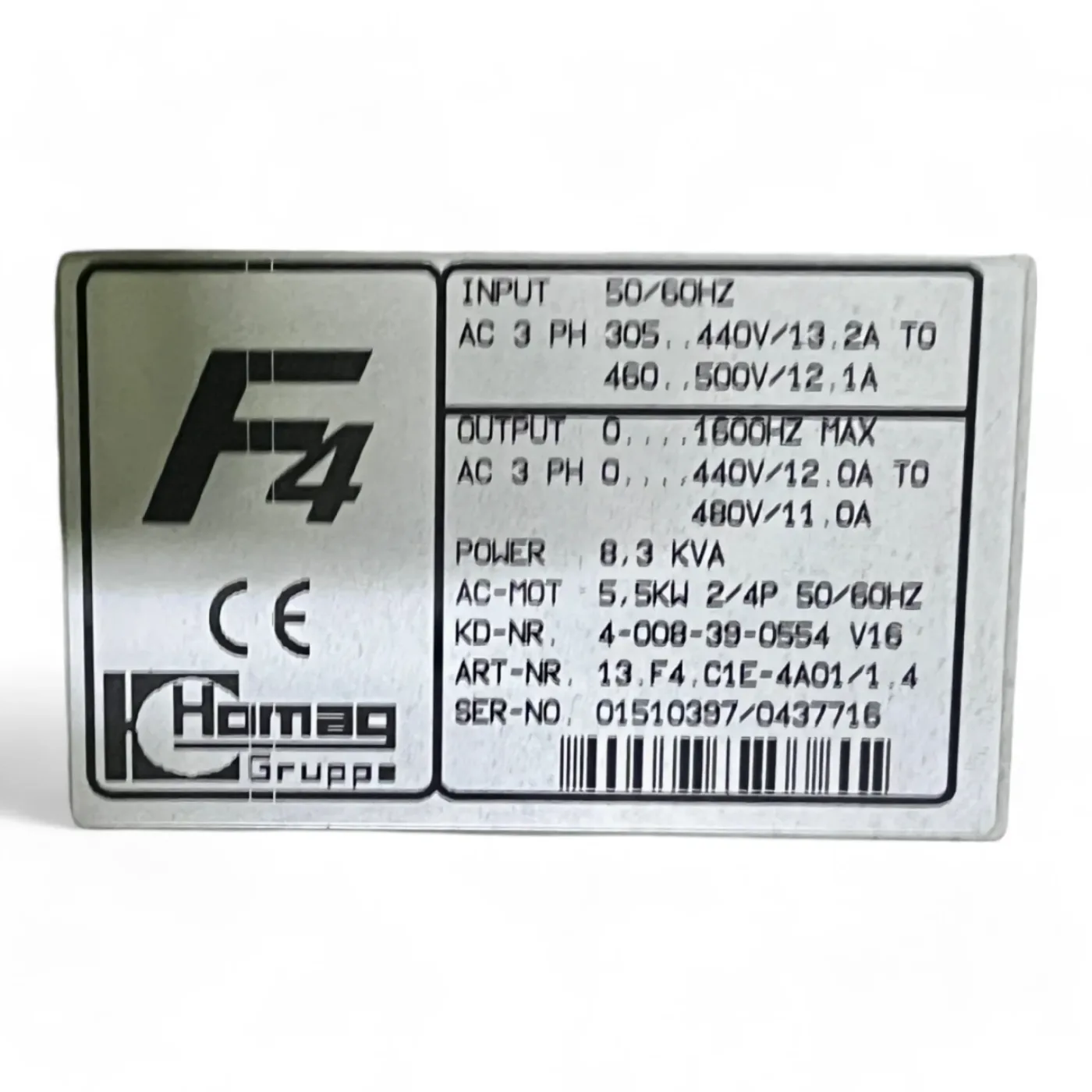 KEB HOMAG Combivert F4 13.F4.C1E-4A01/1.4 Frequenzumrichter 4-008-39-0554 V16 - 2