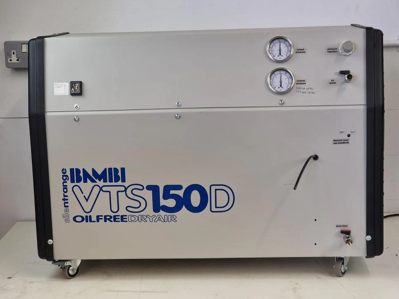 Bambi VTS 150D Oil Free Dry Air Compressor - 3