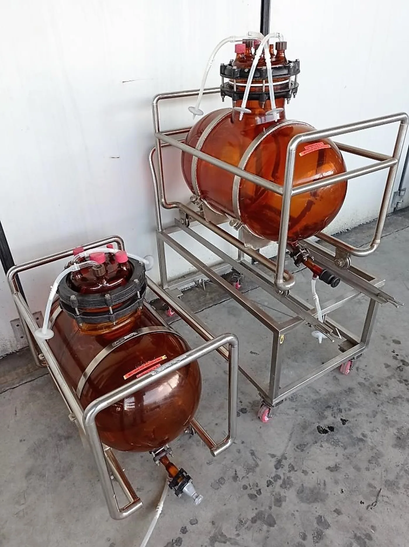 SERBATOIO IN VETRO CARRELLATO – MOD. 100 LT - 6