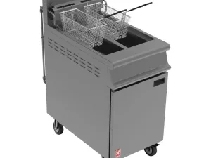 Falcon Free Standing Propane Gas Filtration Fryer with Castors G3845F - islandcatering