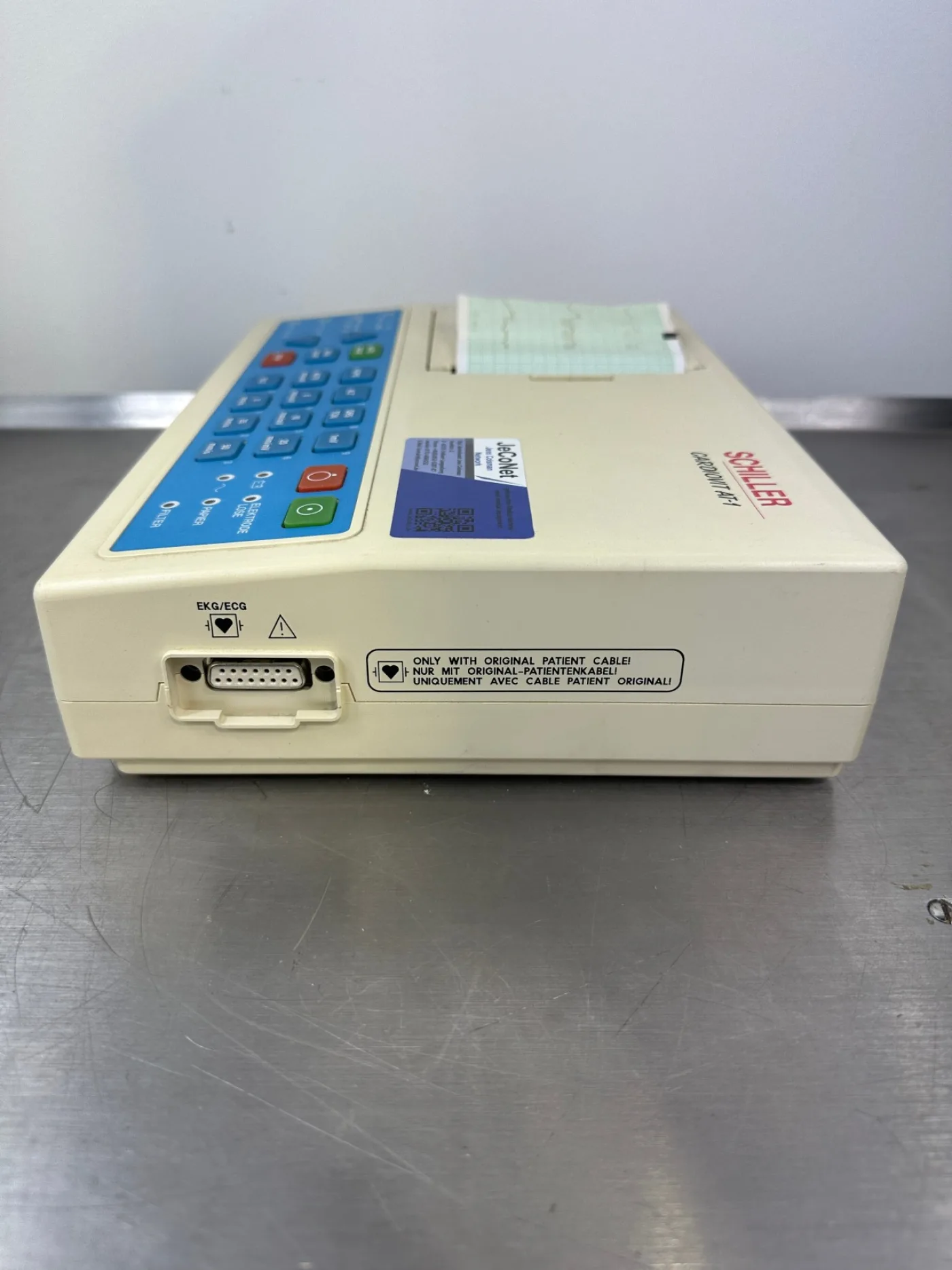 Schiller Cardiovit AT-1 EKG tragbarer Elektrokardiograph mit 10-adrigem EKG Kabel - 3