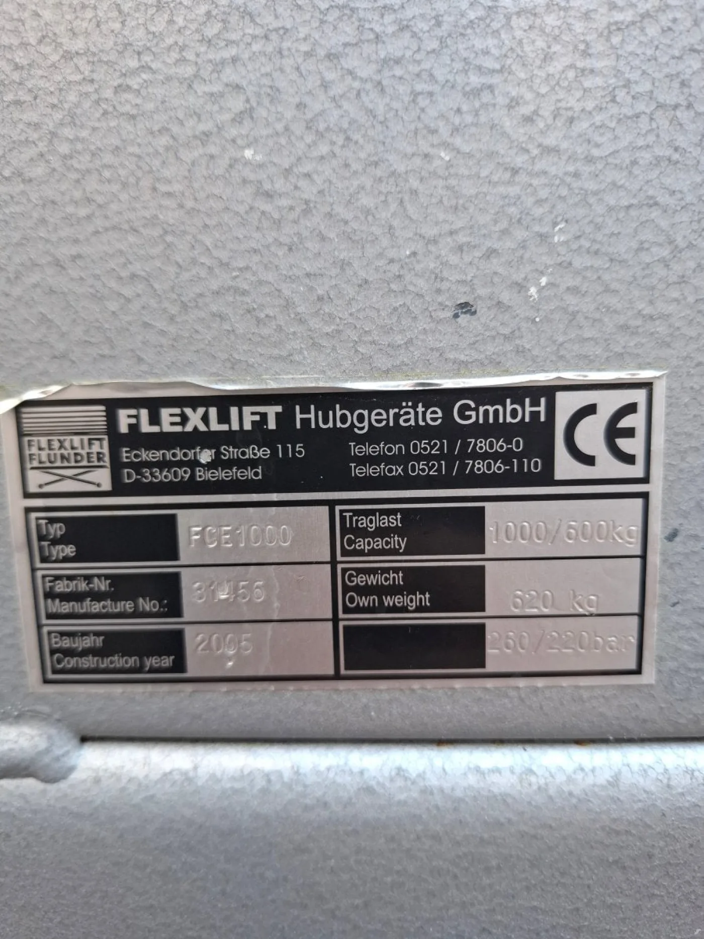 Flexlift Hubtisch mit Neigefunktion FCE1000 - 3