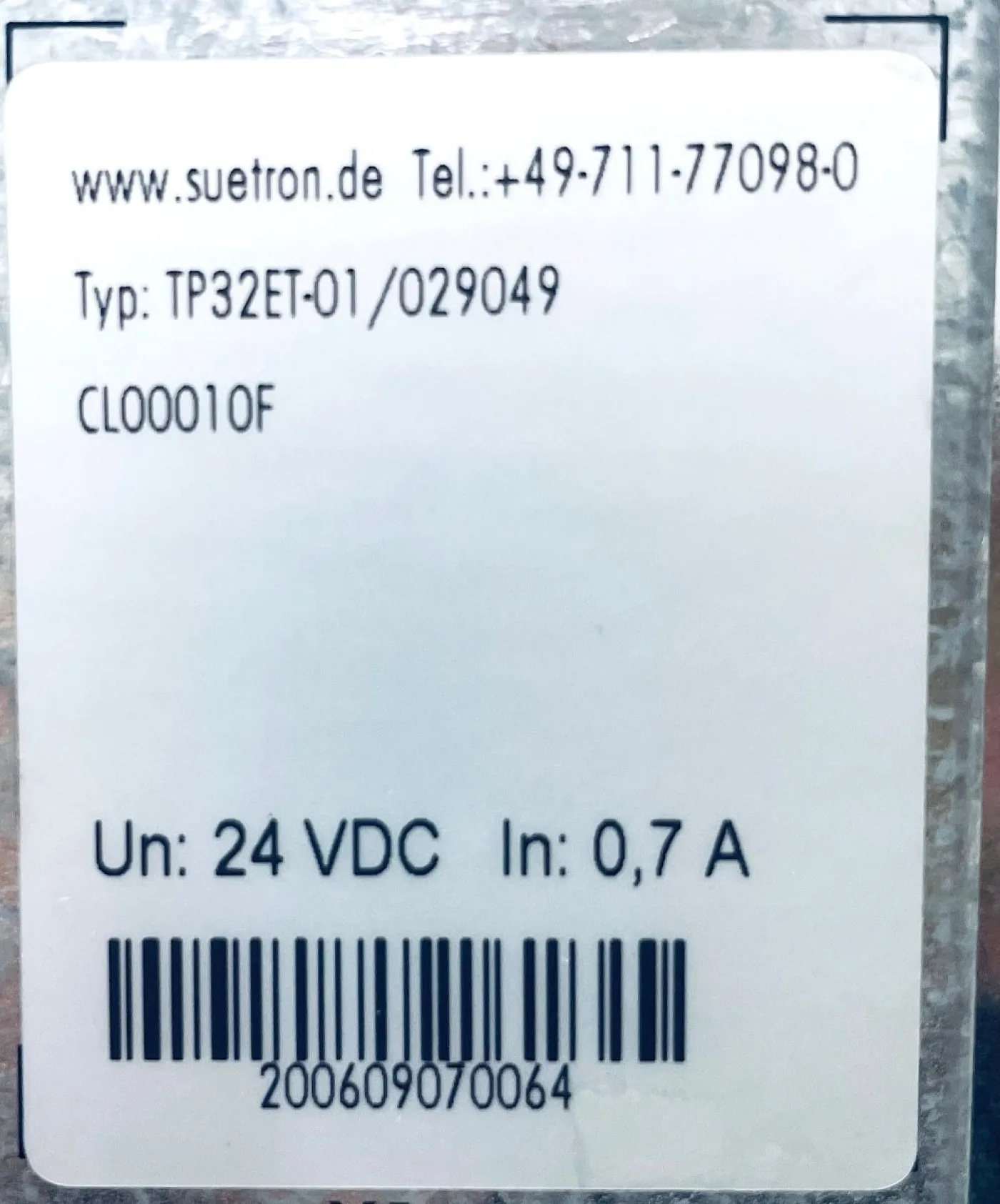 Sütron Touch-panel TP32ET-01/029049 CL00010F - 5