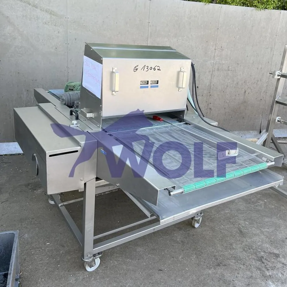 Disc-Coater RADEMAKER - Modell GS mit ca. 620 mm Gitterband.