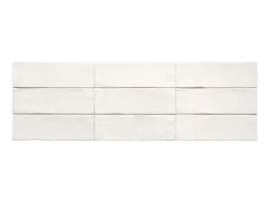 Sero Blanco 10MM Blanco mate decor tegel glanzend 23x7.5 cm