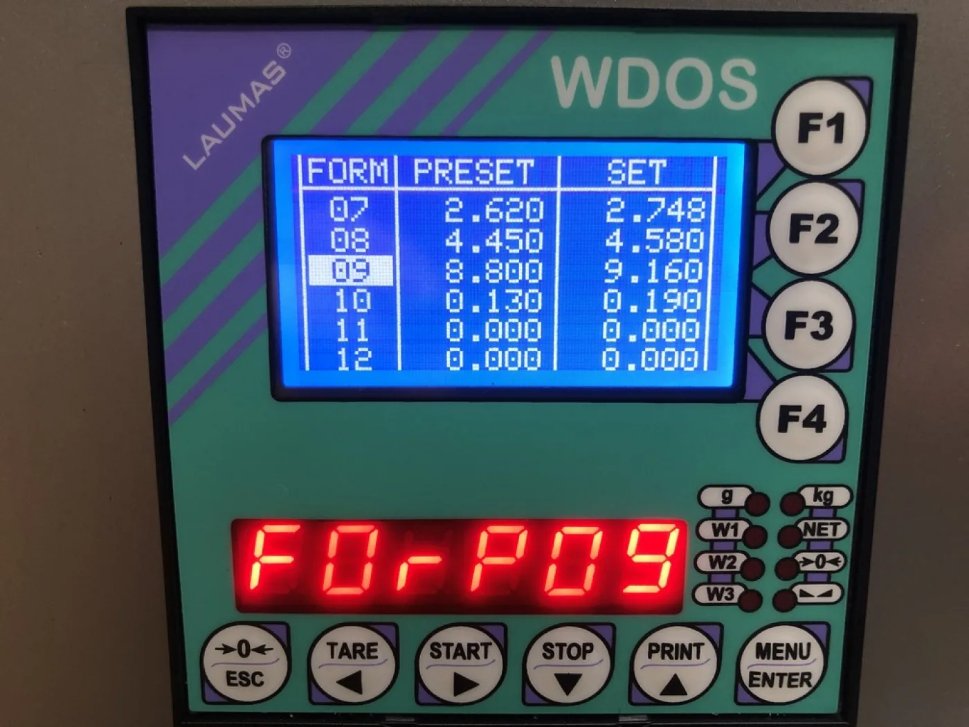 ELECTRONIC WEIGHT FILLER FOR OLIVE OIL AND DENSE FOOD LIQUIDS FLUIDA MVE - 3