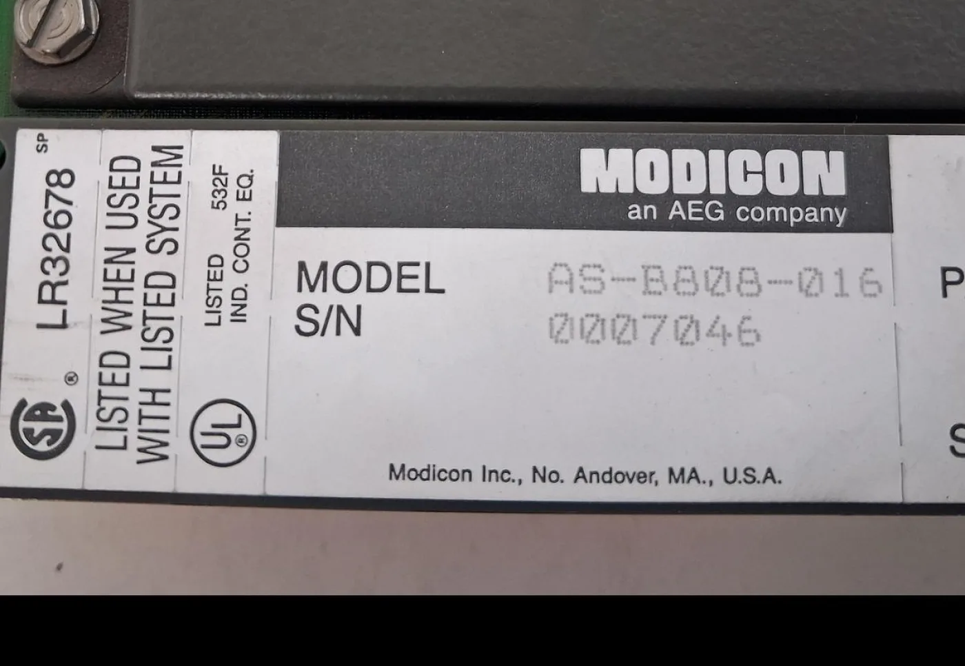 Modicon AS-B820-016 Digital Output Module - 4