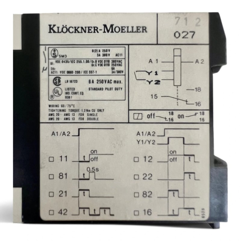 Klöckner-Moeller TE 68 Zeitrelais ‍