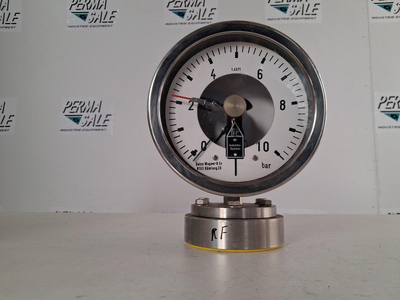 WIKA NG160 Pressure Gauge 0–10 bar with Inductive Contact