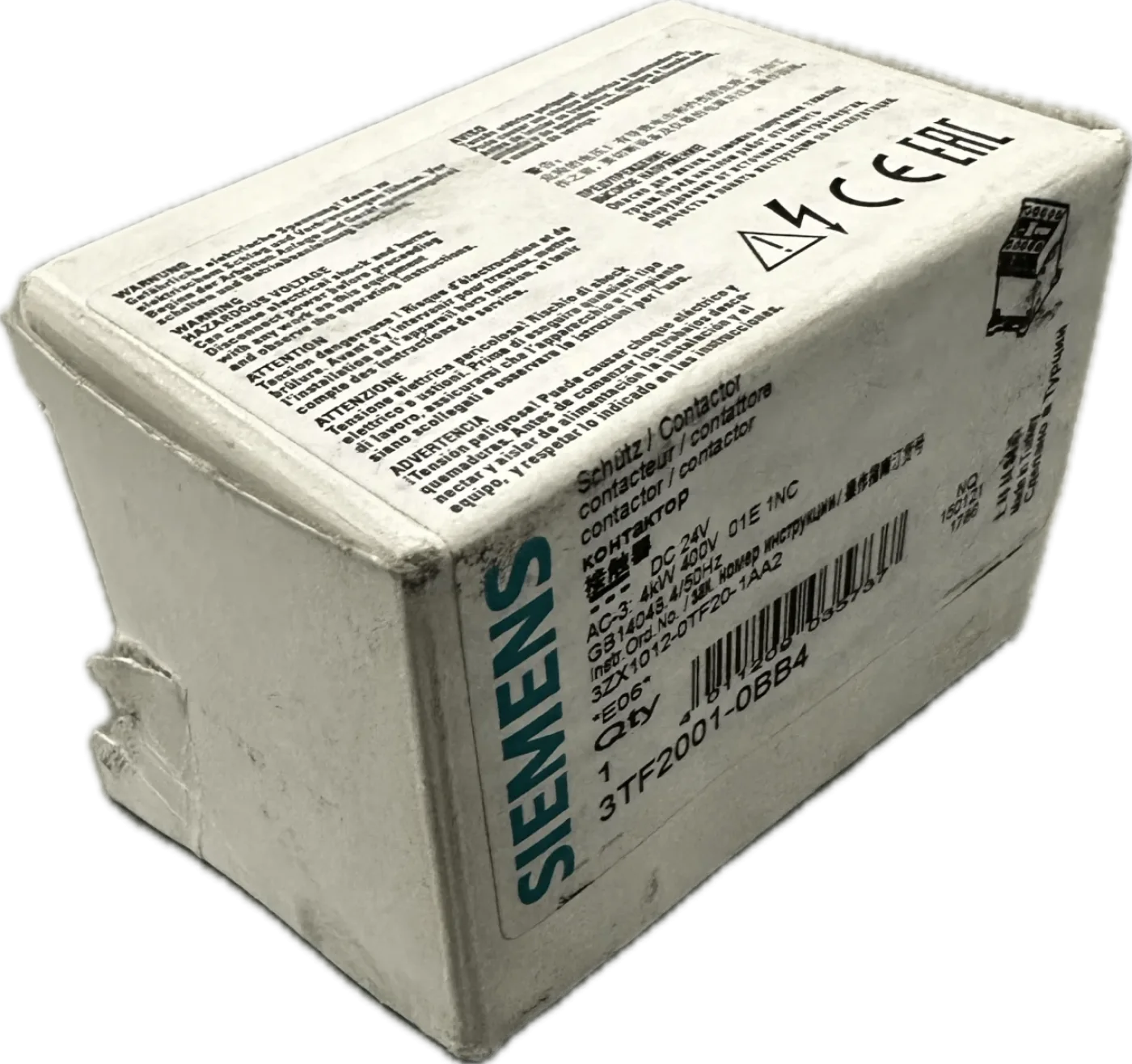 Siemens Schütz, Baugröße 00 3TF2001-0BB4 - 2