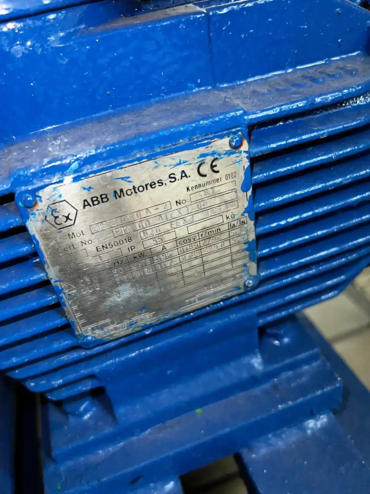 USED ATEX BOMINSA QX-31217-X107 3.6 M3H 0.75 KW CENTRIFUGAL PUMP - 3