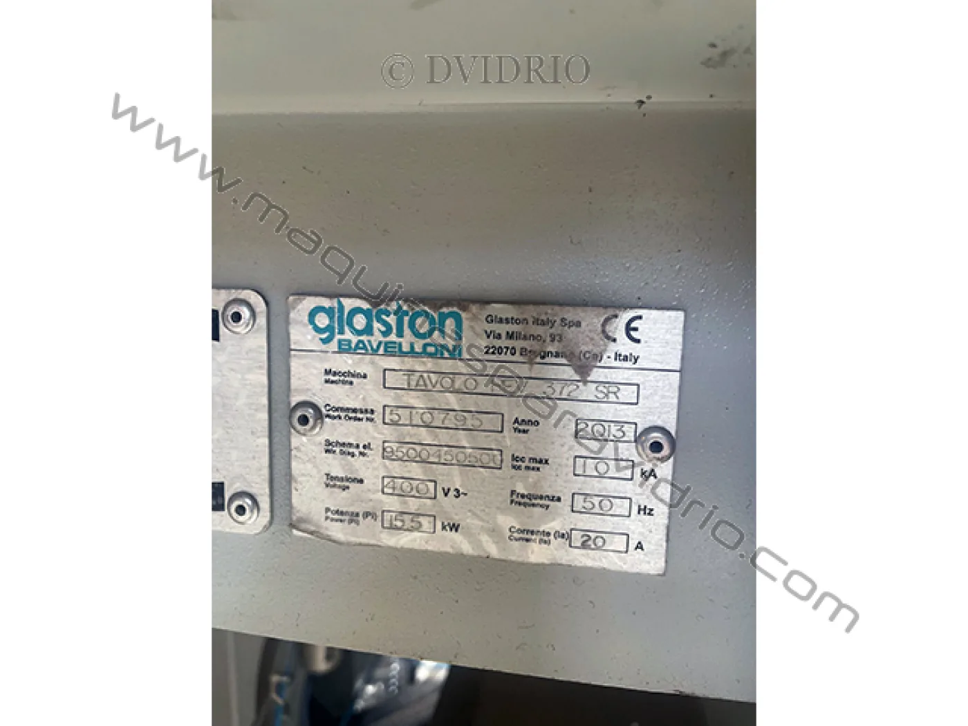 MESA DE CORTE PARA VIDRIO MONOLITICO BAVELLONI - 6