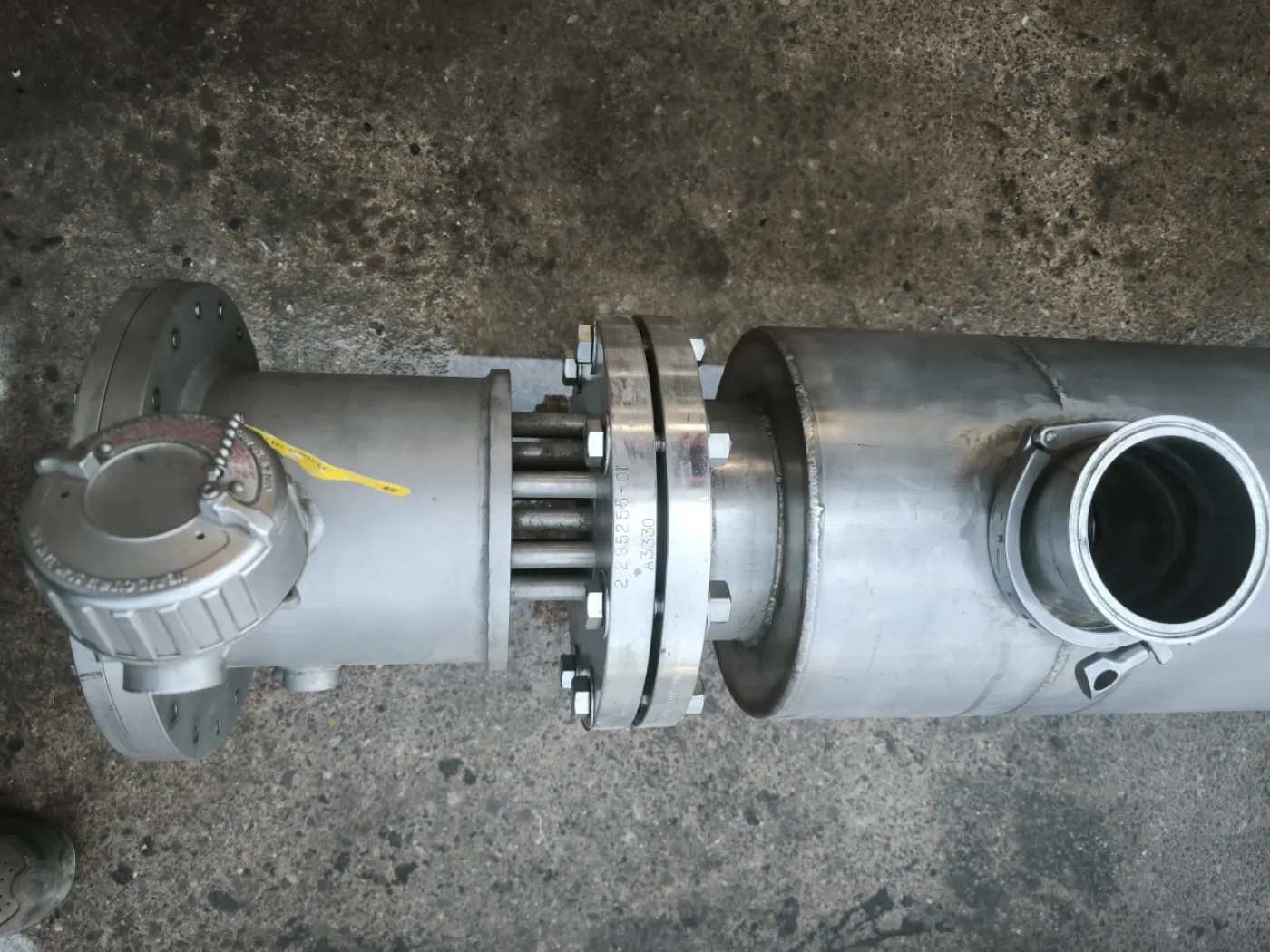316L STAINLESS STEEL TUBULAR HEAT EXCHANGER CHROMALOX TMXXB-12-047P-E2XX ATEX, 3.3 M² - 7