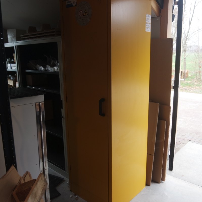 Used hazardous material cabinet Denios S-BASIC