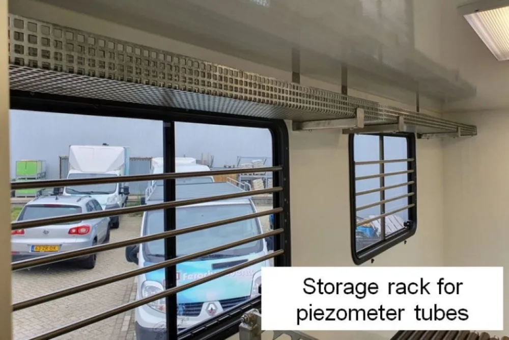 Storage Rack for Piezometer Tubes