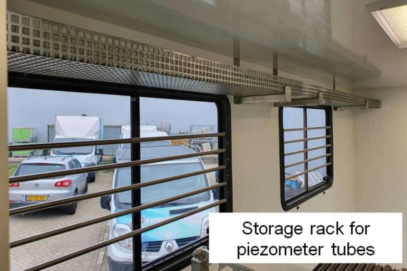Storage Rack for Piezometer Tubes - 1