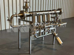 Tubular Shell-in-Tube Heat Exchanger with Alfa Laval Unique SSV Valves and Endress & Hauser Promag 50 Flowmeter