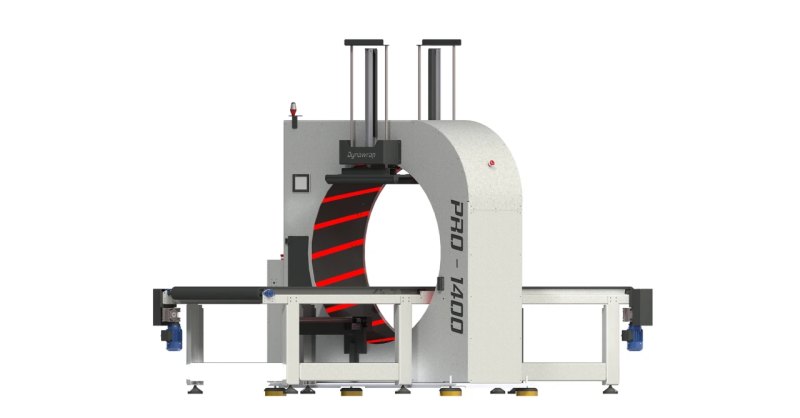 DYNAWRAP Pro Series 1400W Orbitalwickler – Verpackungsmaschine für Langgut & Profile
