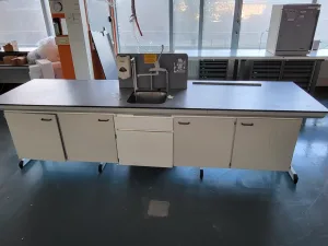 2019 - Used S+B Wall/Island laboratory table (334 cm)