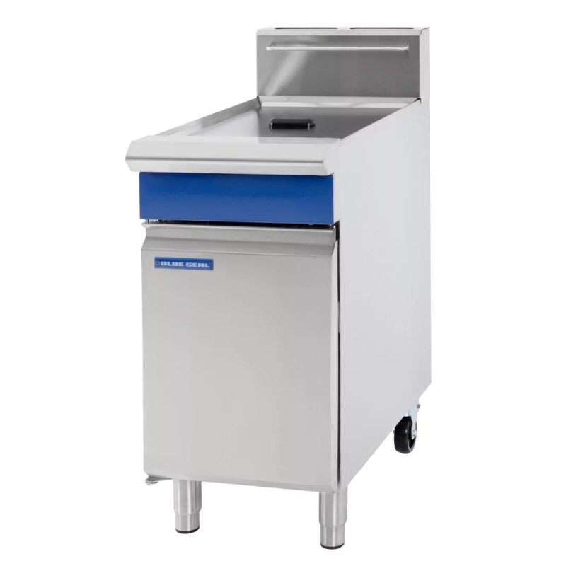 Blue Seal Twin Tank Twin Basket Free Standing Natural Gas Fryer GT46 - islandcatering