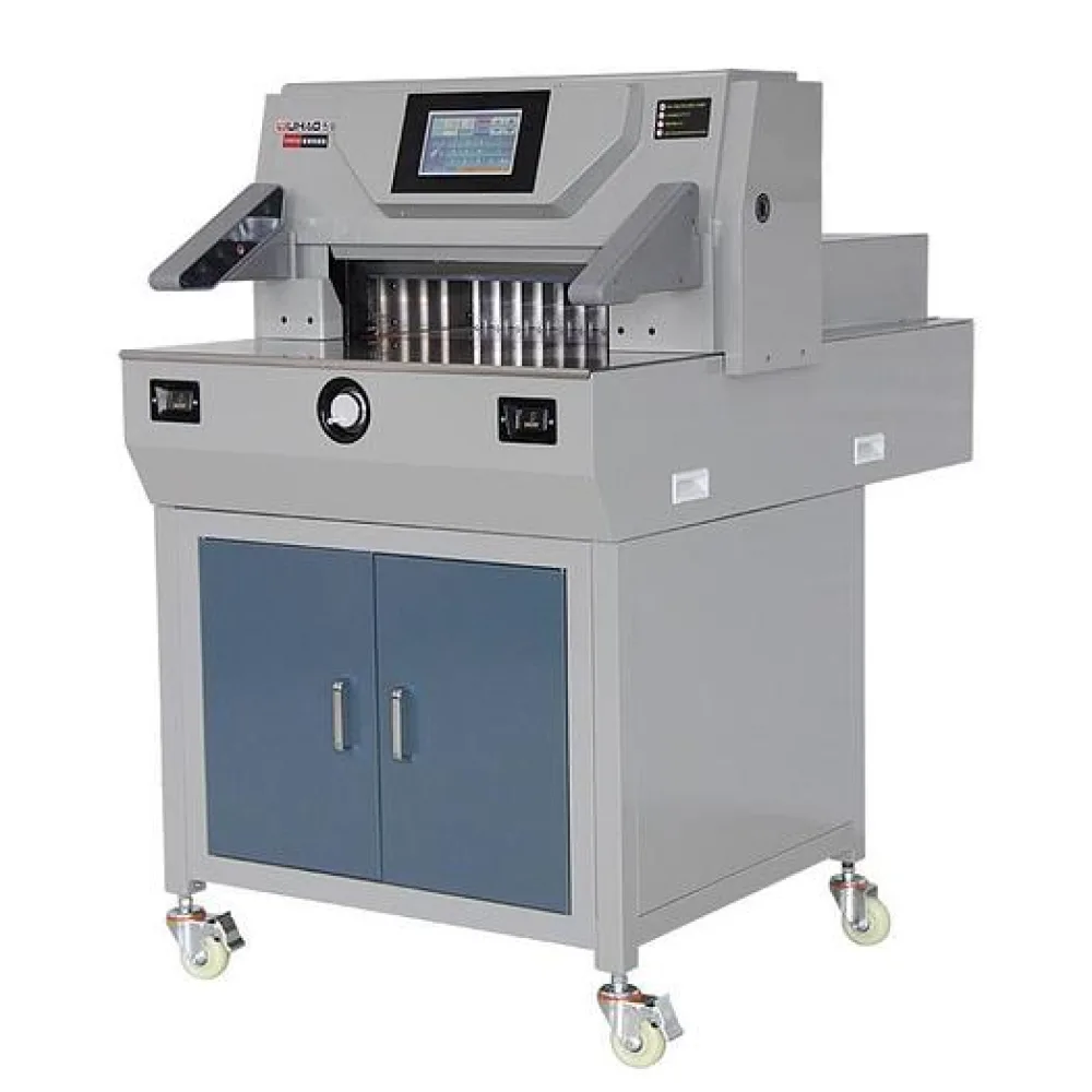 Máquina Eléctrica de Corte de Papel con Control Programable y Empuje Automático JDS 500V9