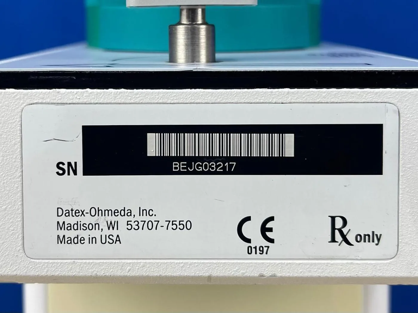 GE Datex-Ohmeda Tec 7 Sevoflurane Refurbished Patient-Ready REF: 1175-9341-000 - 7