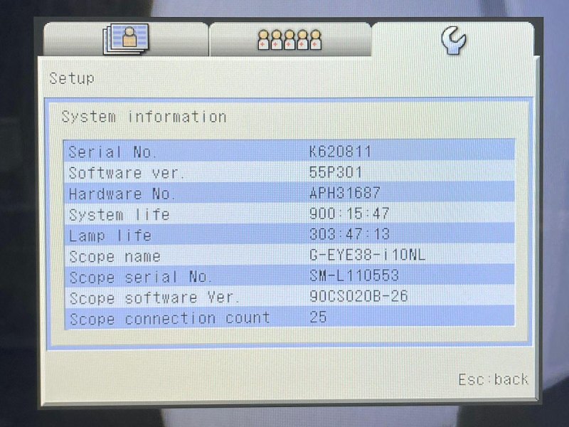 Pentax Scope Model: G-EYE38-i 10NL, Colonoscope, YOM: 2019, 25 Times Used.