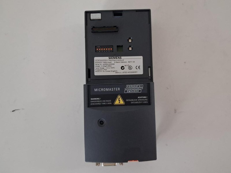 Siemens MICROMASTER 4 PROFIBUS Module 6SE6400-1PB00-0AA0