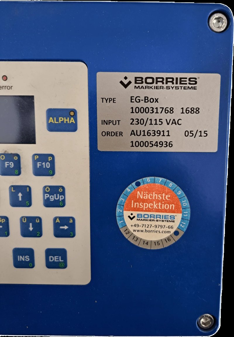Borries Markier-Systeme EG-Box 100031768/1688