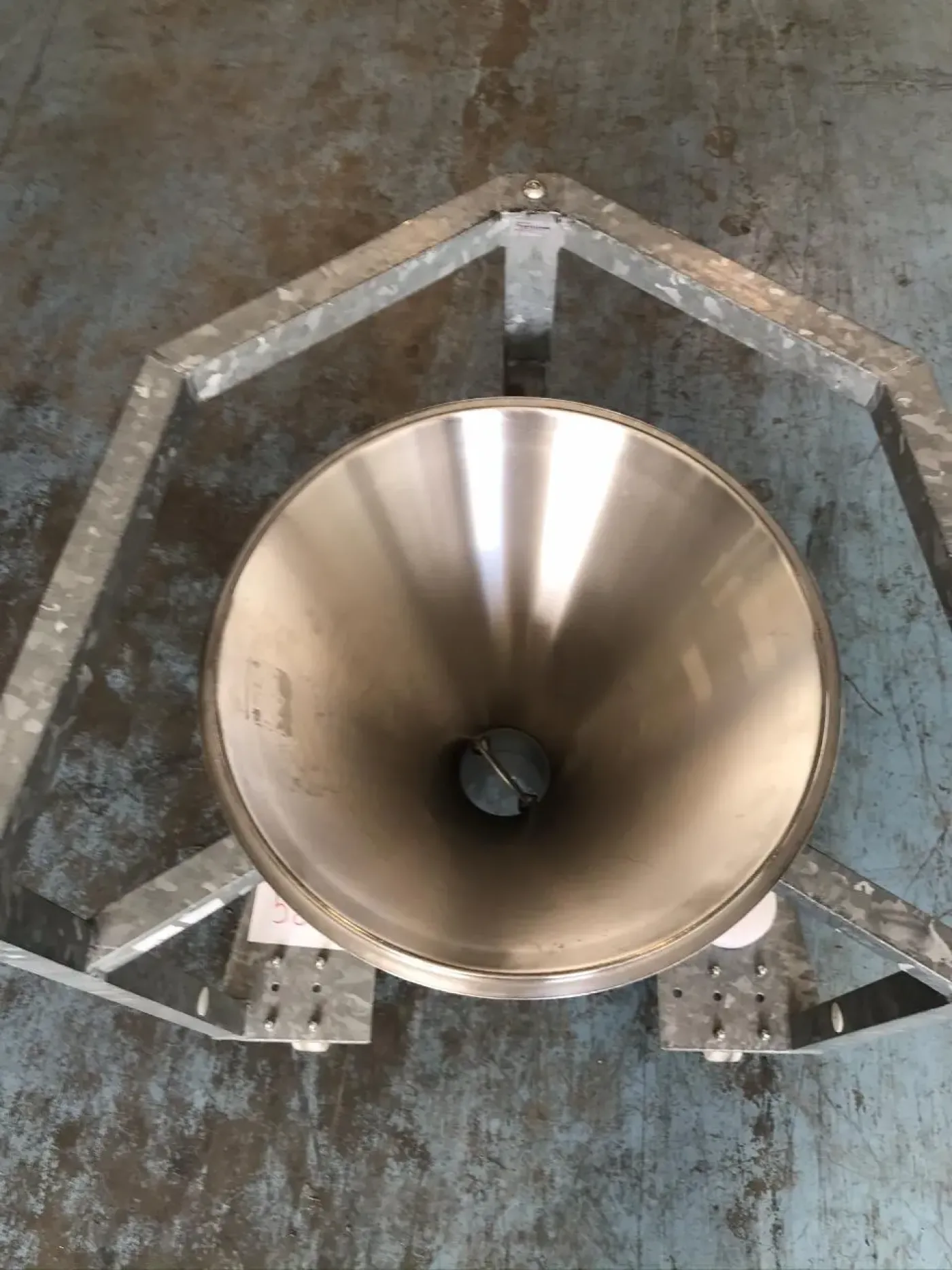 USED STAINLESS STEEL FEED HOPPER - 2