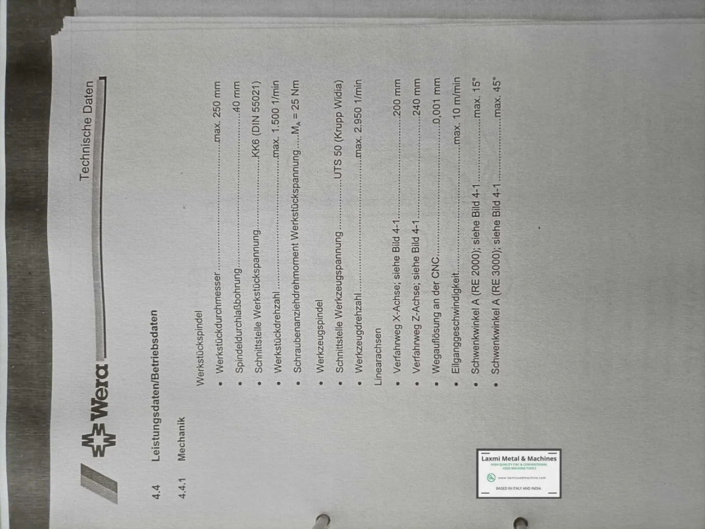 CNC HORIZONTAL GEAR HOBBING, WERA - PROFILATOR RE3000 - Laxmi Metal & Machines, Rohtak - 6