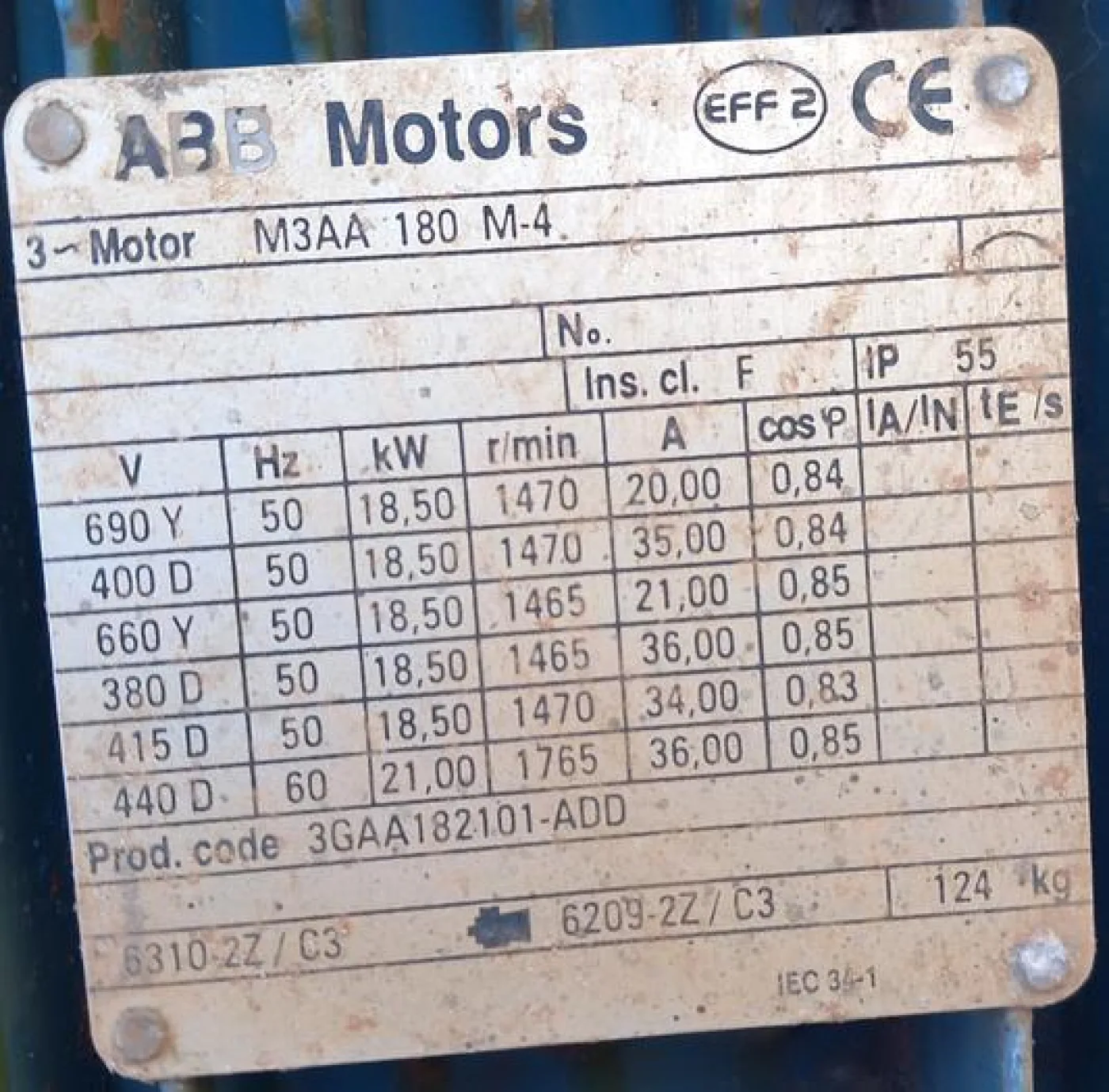 Ventilador CERIC CL4A-3G-1000 18,5 kw - 4