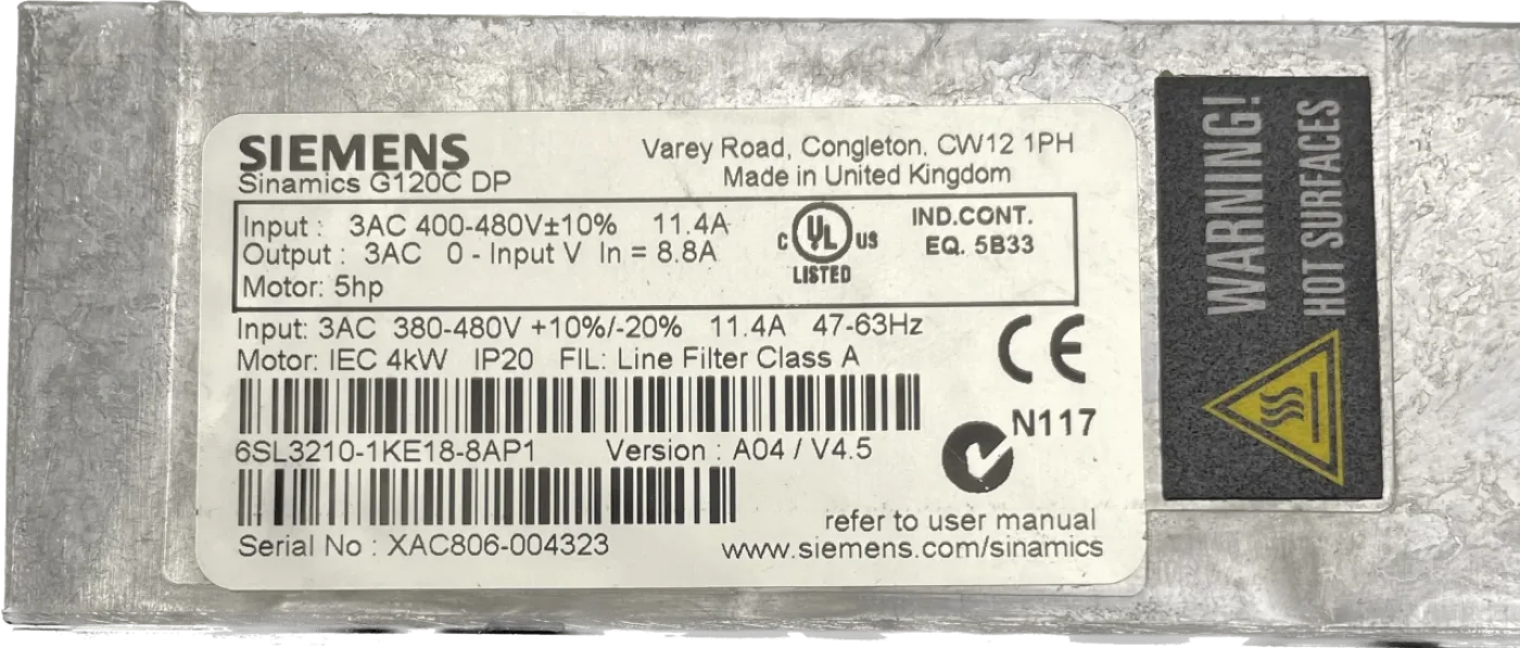 Siemens SINAMICS G120C 6SL3210-1KE18-8AP1 - 2