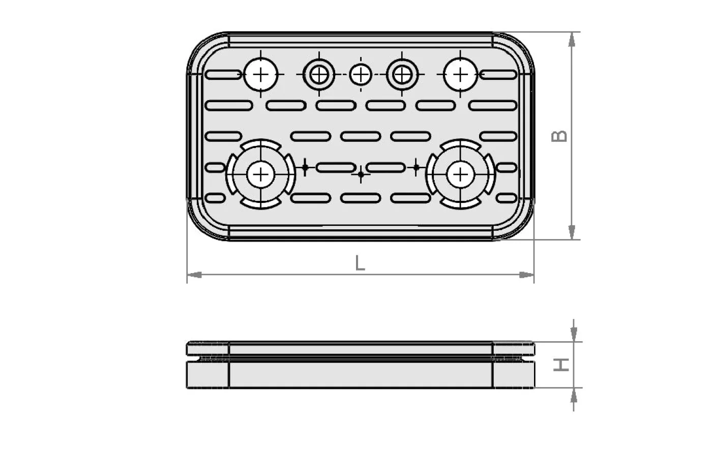 Auflagegummi Saugplatte Vakuumsauger oben 125 x 75 mm – wie Felder Art.-Nr. 300-05-932 Art.-Nr. 10.01.12.00011 - 2
