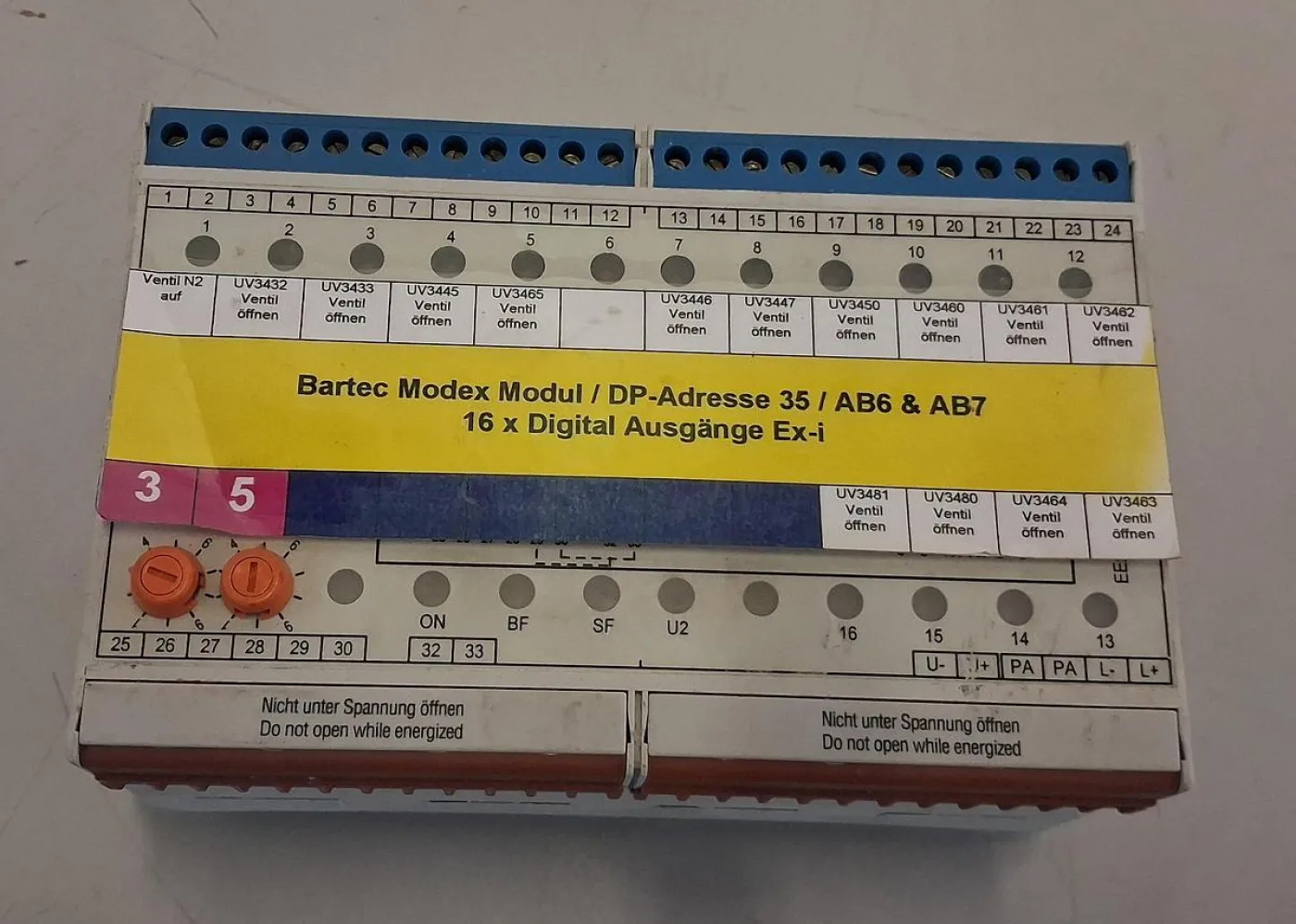 Bartec Modex PROFIBUS DP-Modul mit DP-Adresse 35 digitales Ex-i Ausgangsmodul - 3