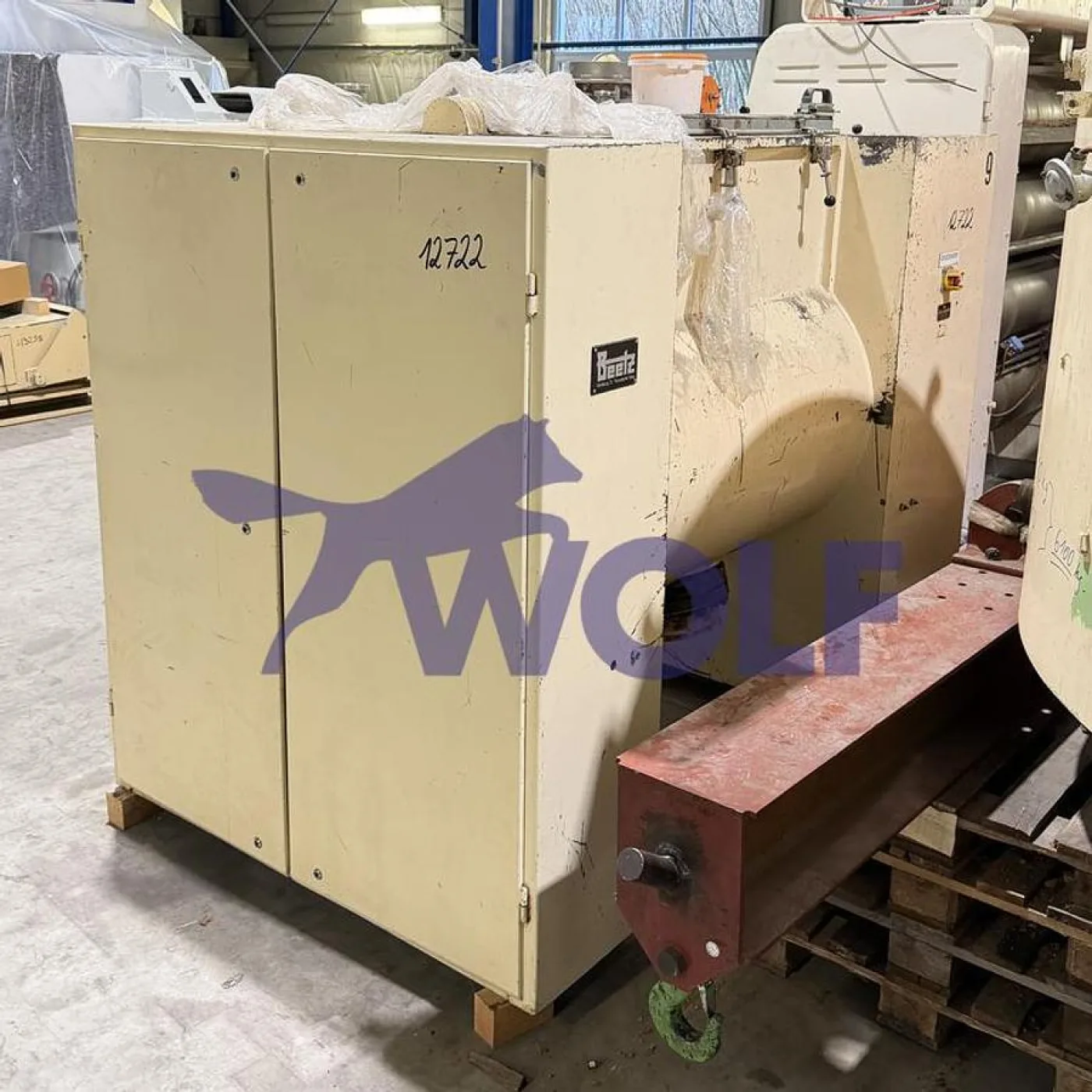 Zweiwellen-Ausstoß-Mischkneter BEETZ - Type MK-2/1000 mit ca. 1000 Liter Nutzinhalt. - 1