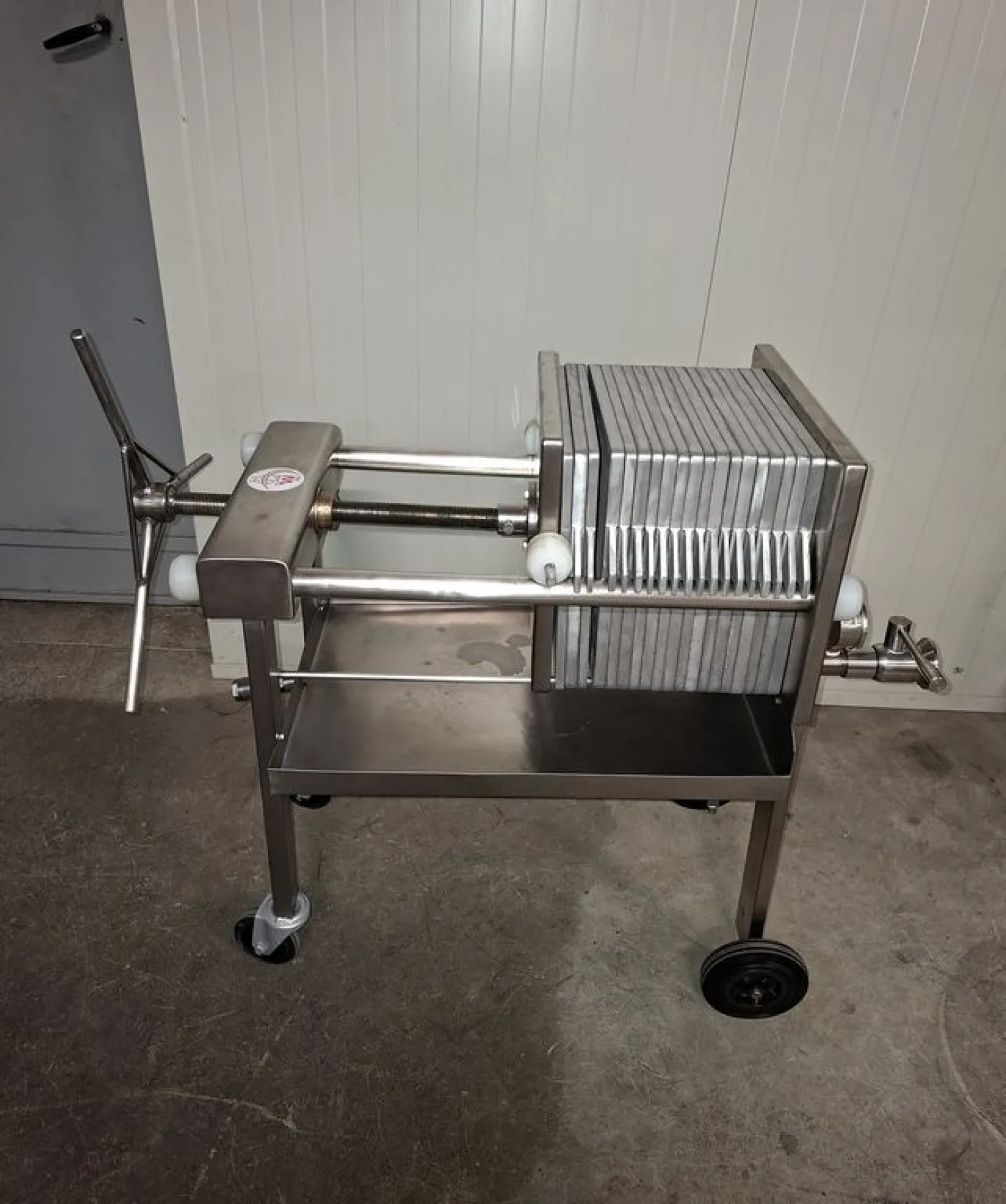 FILTER PLATES MODEL 32X32, STAINLESS STEEL FRAME, 20 ALUMINUM PLATES, SECOND-HAND MACHINE - 2