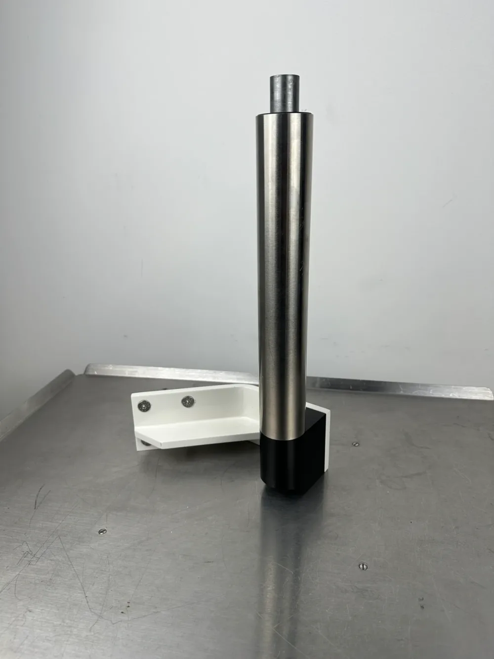 Kolposkophalterung / Geräteaufnahme für Gynäkologiestuhl, Edelstahl 31cm