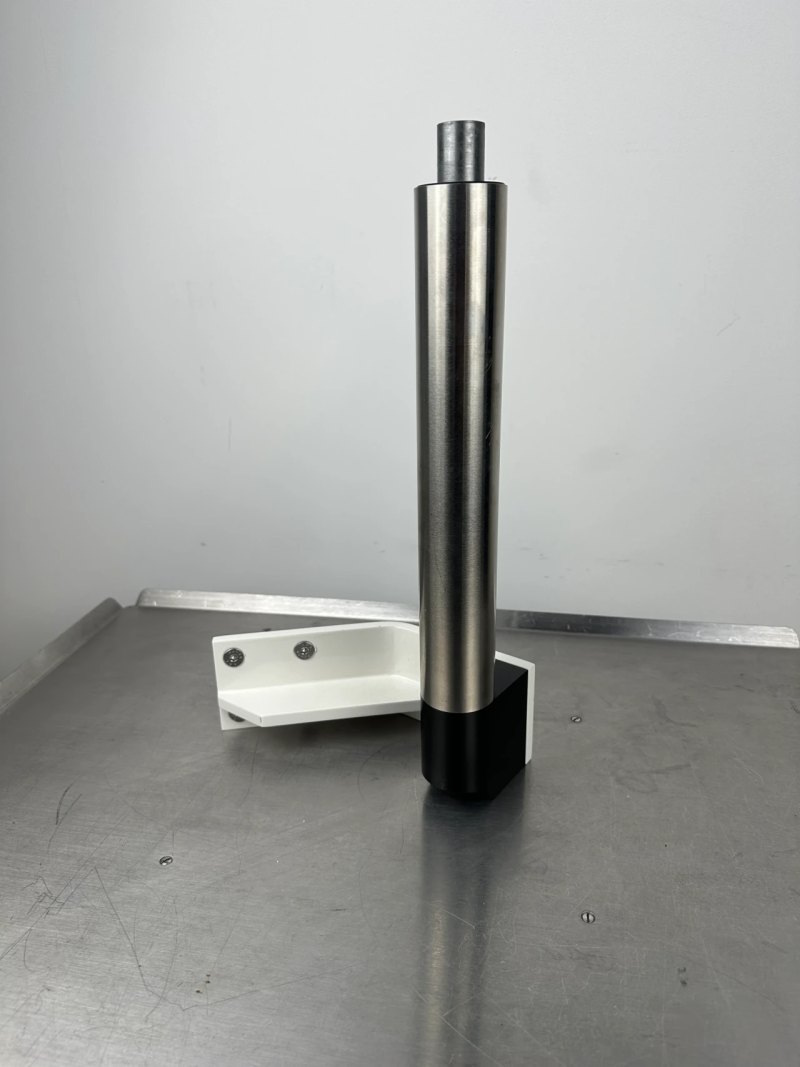 Kolposkophalterung / Geräteaufnahme für Gynäkologiestuhl, Edelstahl 31cm