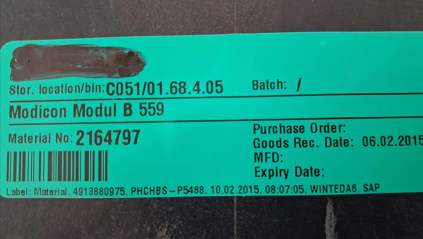 Gould Modicon B559 4-Channel Input Module - 3