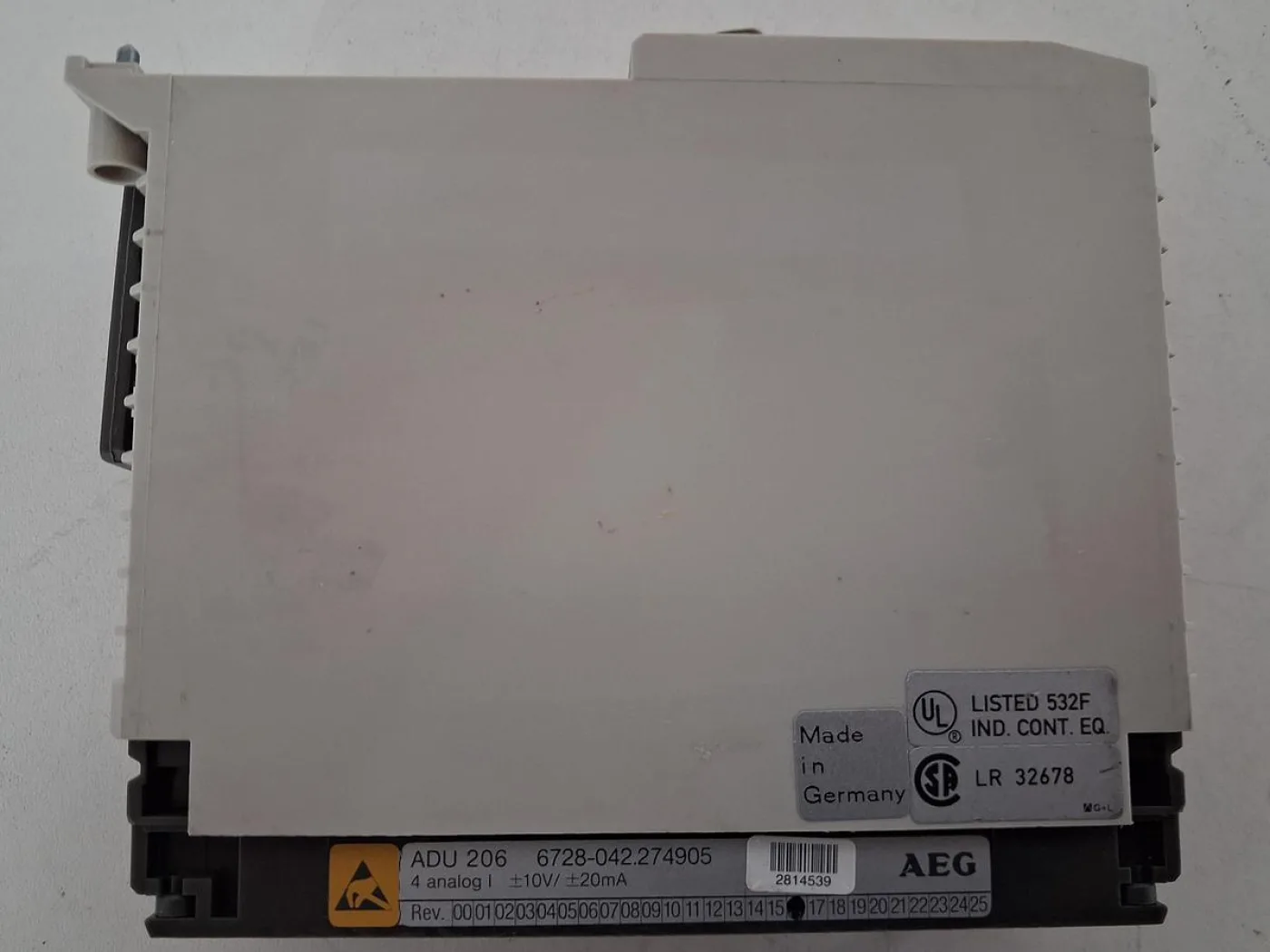 AEG Modicon ADU 206 Analog Input Module - 3